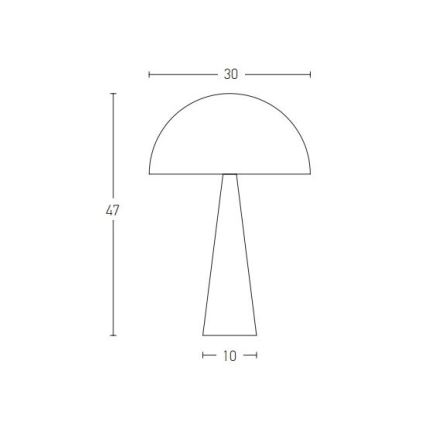 Zambelis 20211 - Galda lampa 1xE27/25W/230V zelta