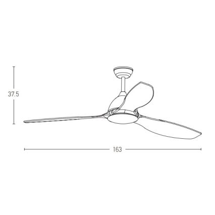 Zambelis 20258 - Griestu ventilators + tālvadības pults