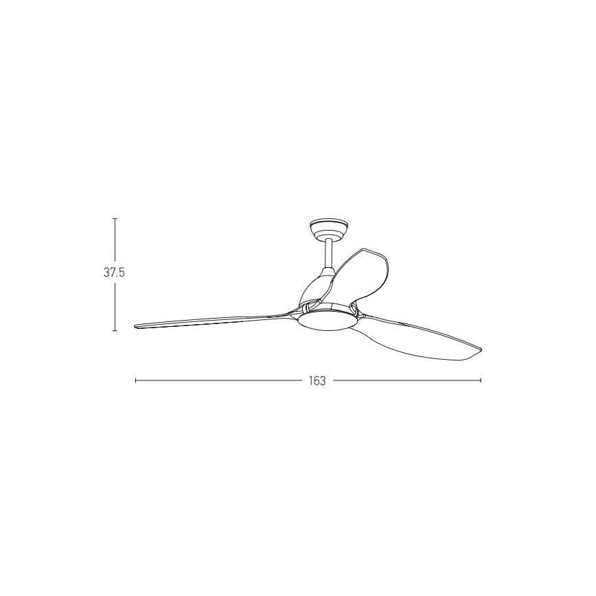 Zambelis 20258 - Griestu ventilators + tālvadības pults