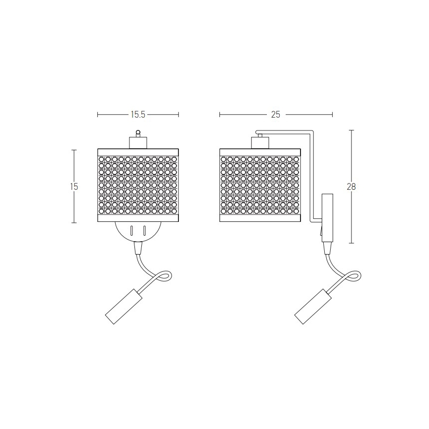 Zambelis 20355 - LED Sienas lampa 1xE27/40W + LED/3W/230V rotanga