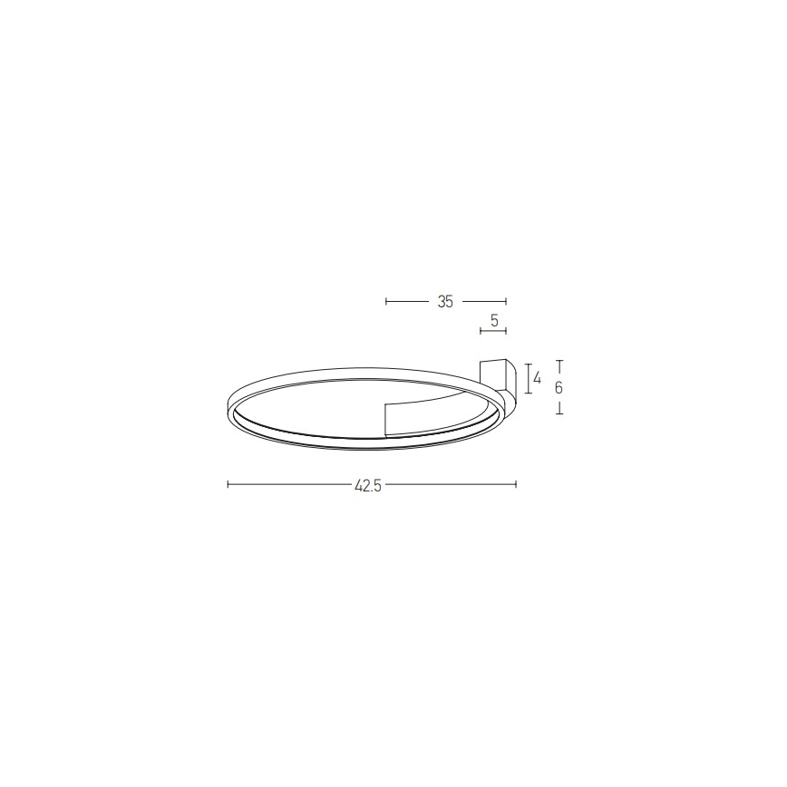 Zambelis 2075 - LED Sienas lampa LED/25W/230V d. 42,5 cm balta