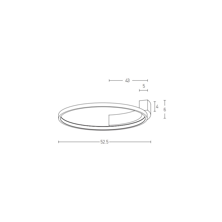 Zambelis 2077 - LED Sienas lampa LED/31W/230V d. 52,5 cm balta