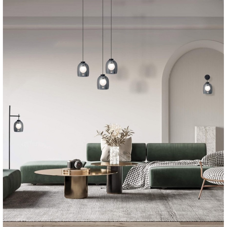 Zambelis 22051 - Piekaramā lampa uz kabeļa 1xG9/5W/230V Ø 18 cm melna