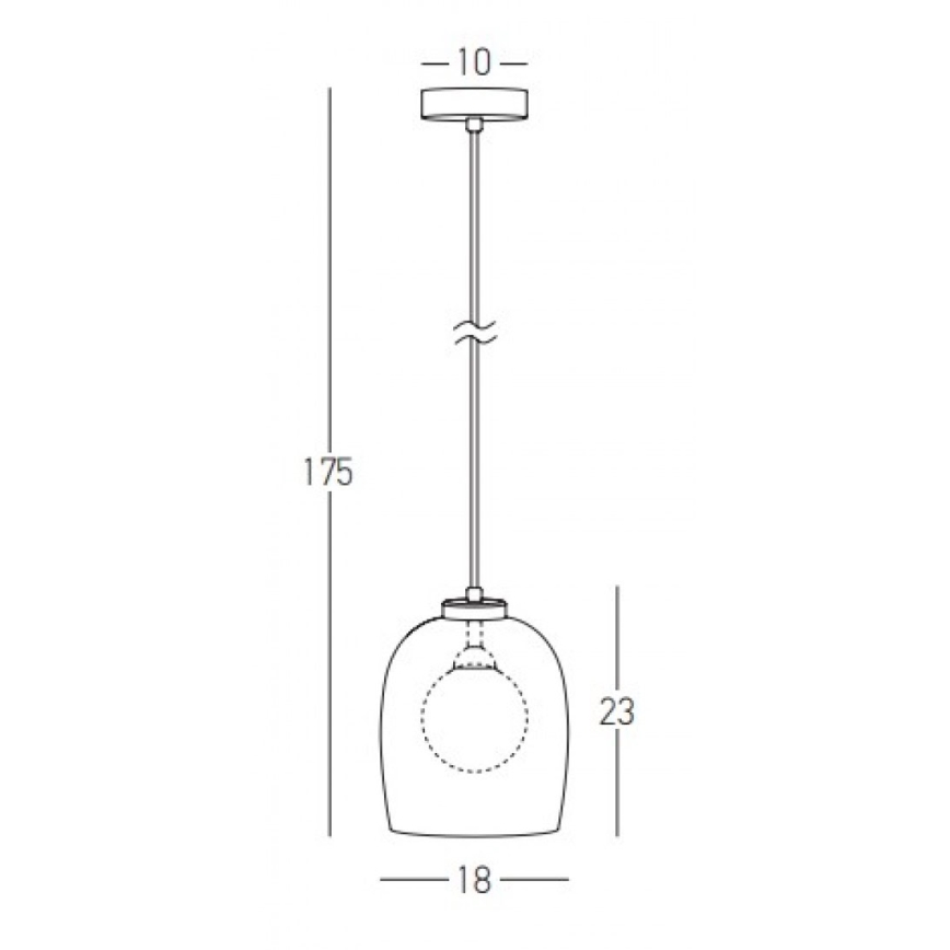 Zambelis 22051 - Piekaramā lampa uz kabeļa 1xG9/5W/230V Ø 18 cm melna
