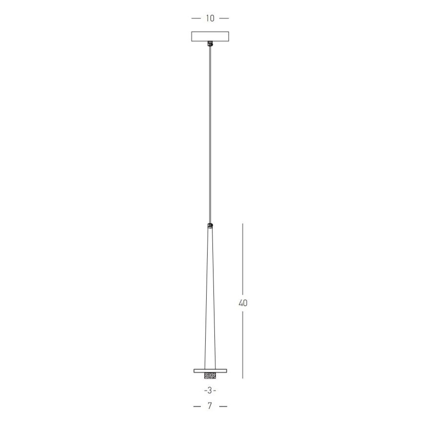 Zambelis 22111 - LED Lustra ar auklu LED/3W/230V CRI90 zelta