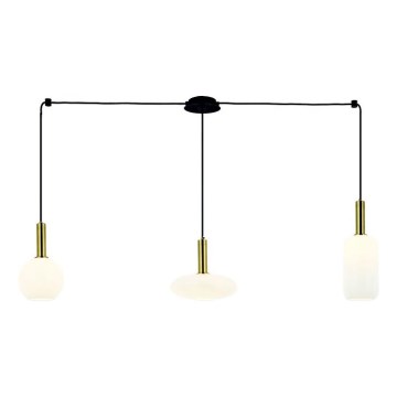 Zambelis 22151 - Lustra ar auklu 3xE27/40W/230V zirneklis zelta