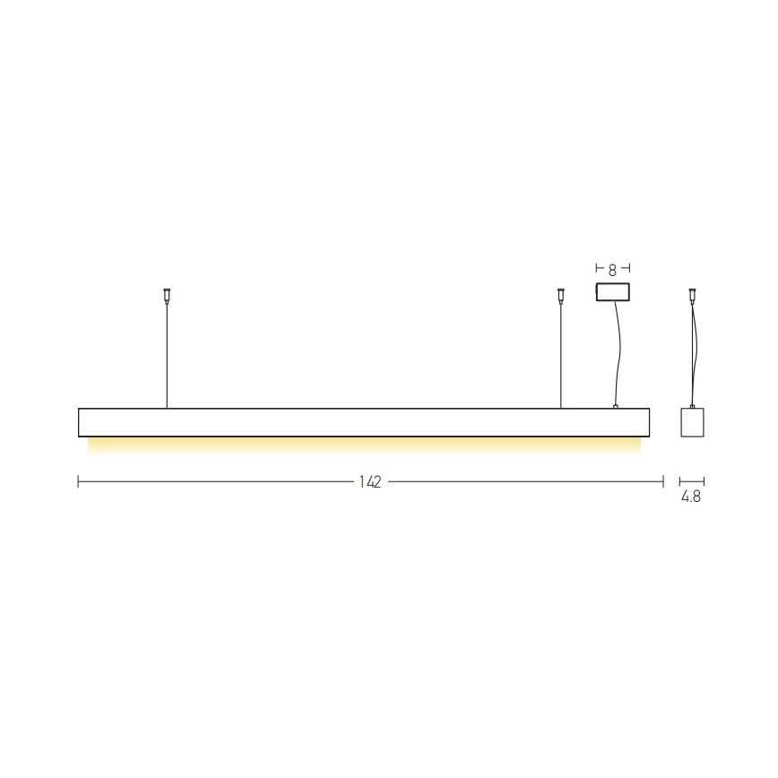 Zambelis 22210 - LED Lustra ar auklu LED/45W/230V