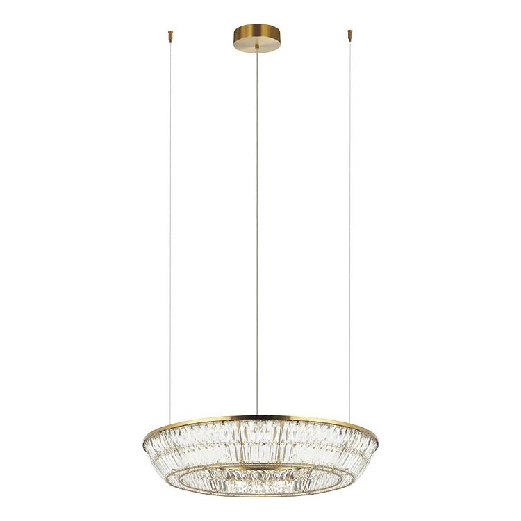 Zambelis 23048 - LED Aptumšojama kristāls lustra ar auklu LED/55W/230V CRI 90 3000K d. 80 cm misiņš