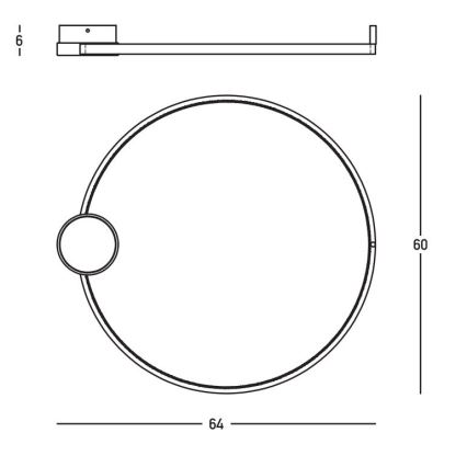Zambelis 23096 - LED Aptumšojama griestu lampa LED/24W/230V 3000K d. 60 cm zelta