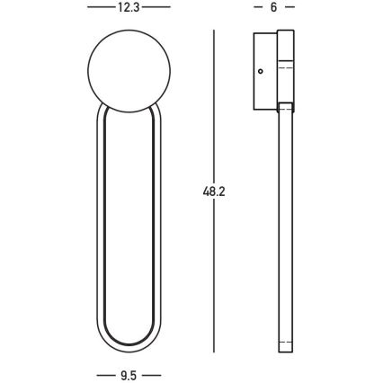 Zambelis 23102 - LED Aptumšojama sienas lampa LED/13W/230V 3000K zelta