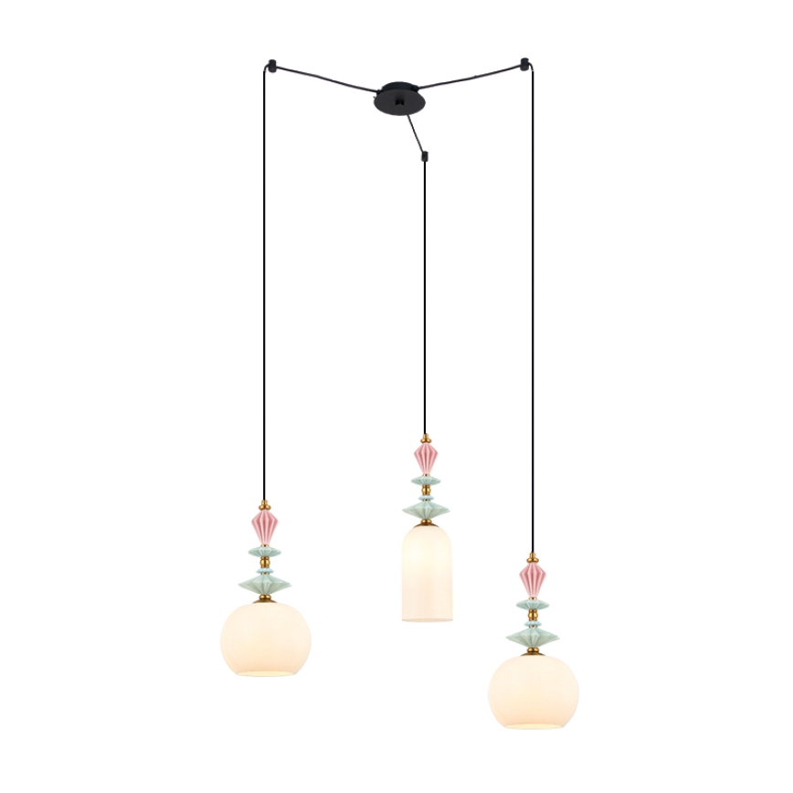 Zambelis A22079 - Rezerves abažūrs lustrai Ø 21 cm, balts