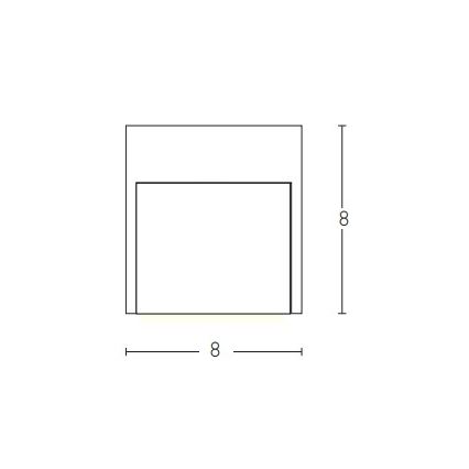 Zambelis E111 - LED Āra sienas lampa LED/3W/230V 3000K IP54