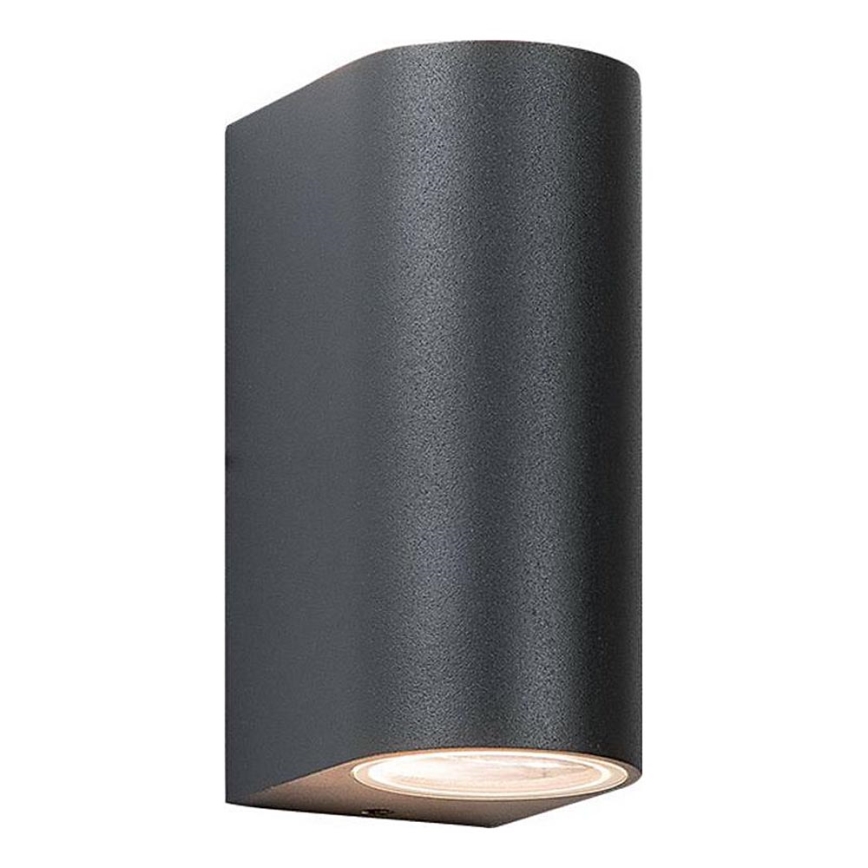 Zambelis E122 - Āra sienas lampa 2xGU10/15W/230V IP54 antracīta