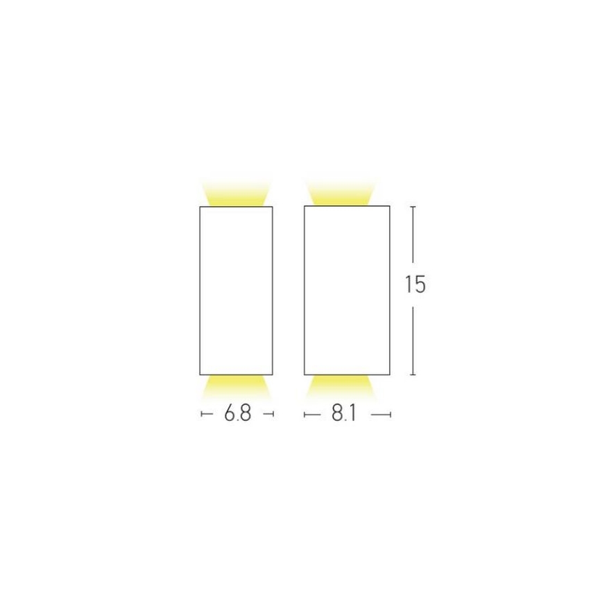 Zambelis E122 - Āra sienas lampa 2xGU10/15W/230V IP54 antracīta