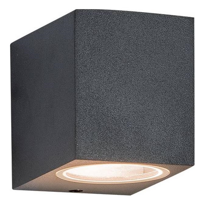 Zambelis E123 - Āra sienas lampa 1xGU10/15W/230V IP54 antracīta