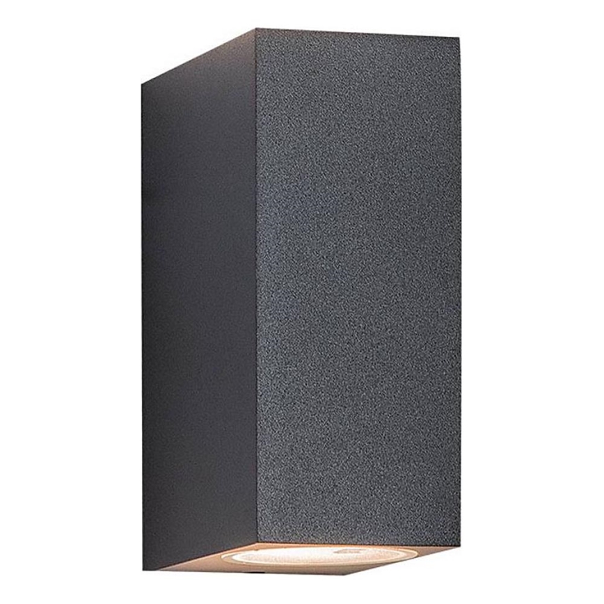 Zambelis E124 - Āra sienas lampa 2xGU10/15W/230V IP54 antracīta
