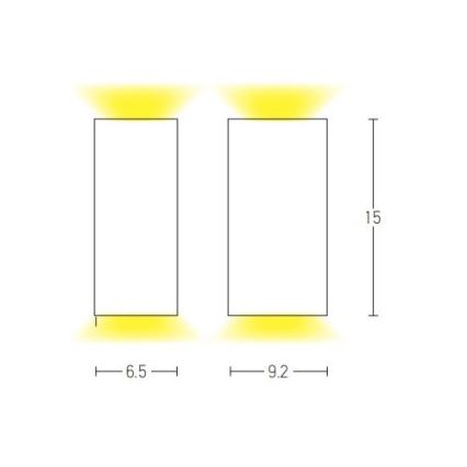 Zambelis E124 - Āra sienas lampa 2xGU10/15W/230V IP54 antracīta