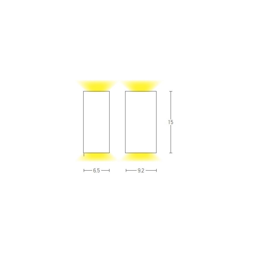 Zambelis E124 - Āra sienas lampa 2xGU10/15W/230V IP54 antracīta