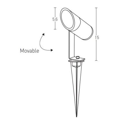Zambelis E152 - LED Āra lampa LED/7W/230V IP65 antracīta