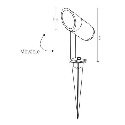 Zambelis E152 - LED Āra lampa LED/7W/230V IP65 antracīta