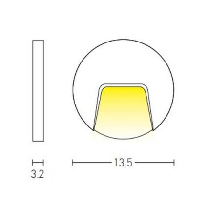 Zambelis E183 - LED Āra kāpņu telpas apgaismojums LED/3W/230V IP54 antracīta