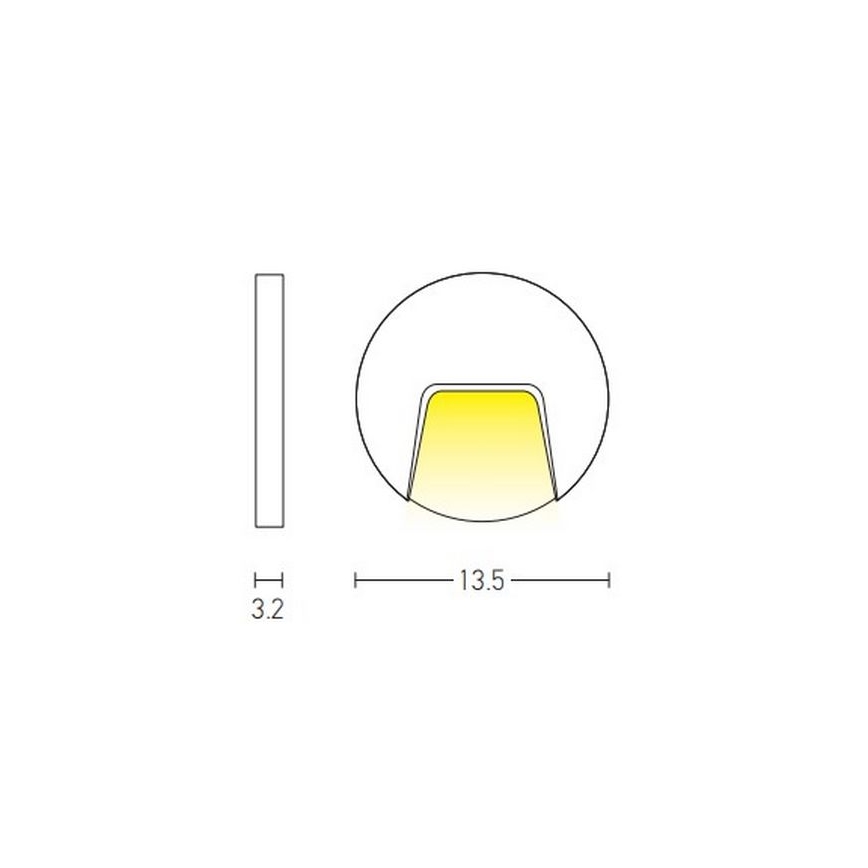 Zambelis E183 - LED Āra kāpņu telpas apgaismojums LED/3W/230V IP54 antracīta