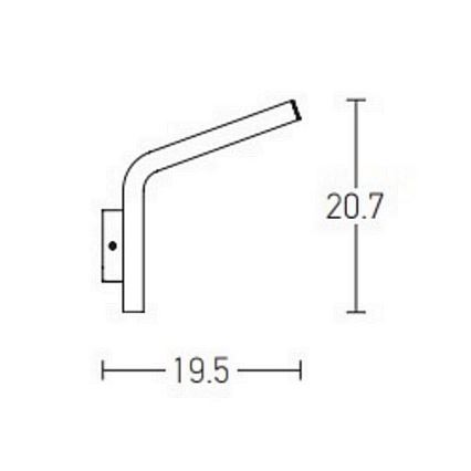 Zambelis E205 - LED Āra sienas lampa LED/10W/230V IP54, antracīta