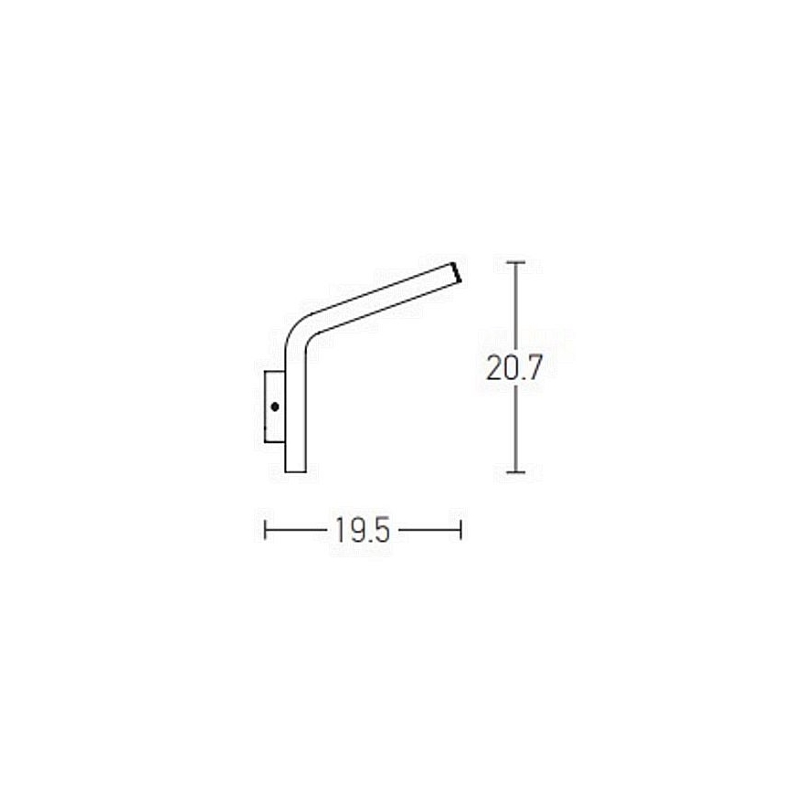 Zambelis E205 - LED Āra sienas lampa LED/10W/230V IP54, antracīta