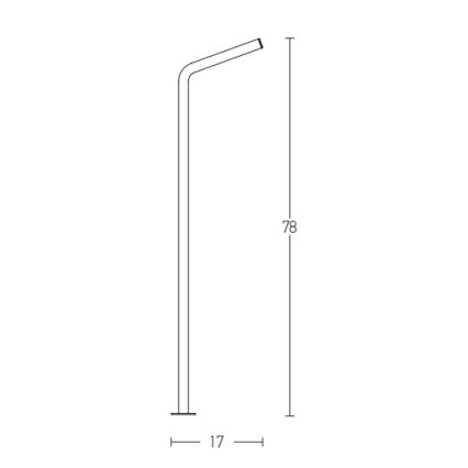 Zambelis E206 - LED Āra lampa LED/10W/230V IP54 antracīta