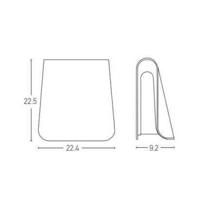 Zambelis E245 - LED Āra sienas lampa LED/6W/230V IP54, antracīta