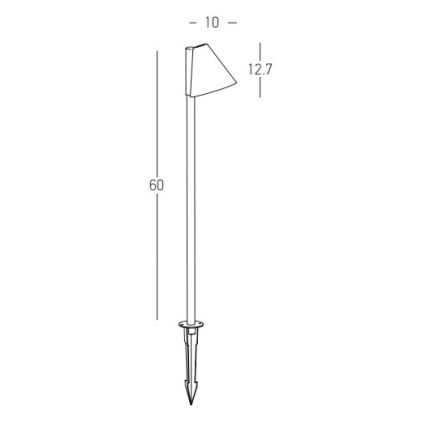 Zambelis E281 - Āra lampa 1xGU10/20W/230V IP65 antracīta