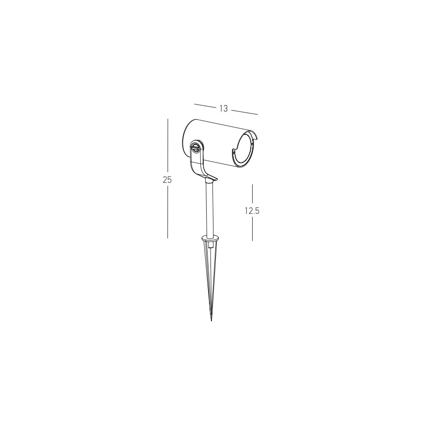 Zambelis E284 - Āra lampa 1xGU10/20W/230V IP65 brūna