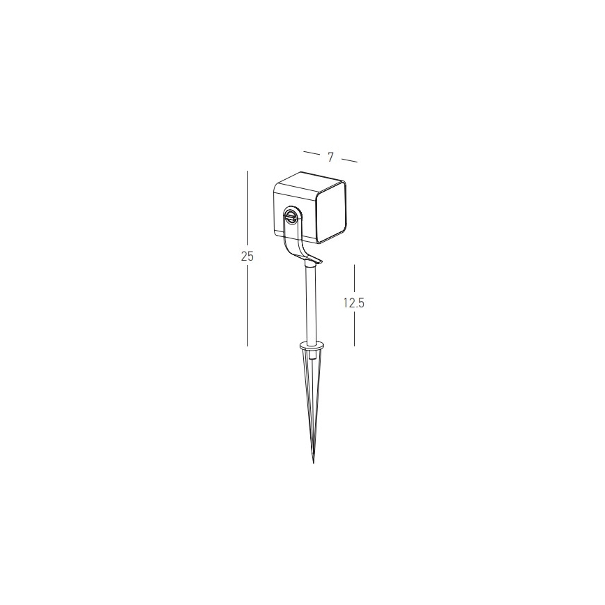 Zambelis E286 - LED Āra lampa LED/12W/230V IP65 antracīta