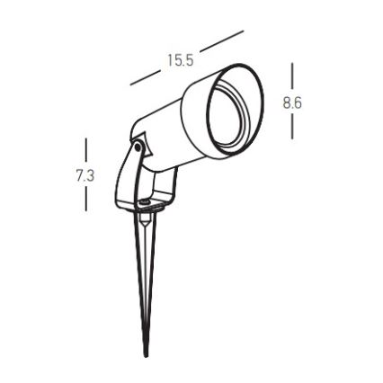 Zambelis E310 - Āra lampa 1xGU10/7W/230V IP54