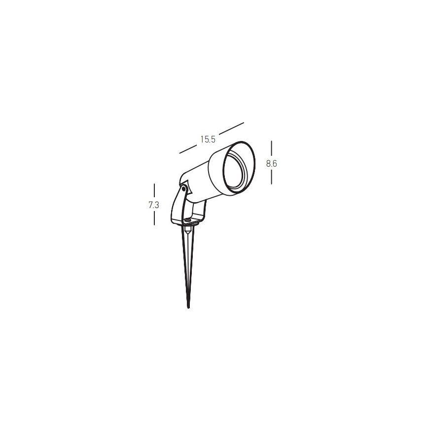 Zambelis E310 - Āra lampa 1xGU10/7W/230V IP54