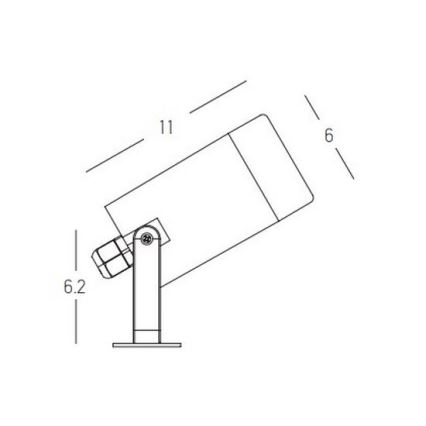 Zambelis E311 - Āra lampa 1xGU10/7W/230V IP54