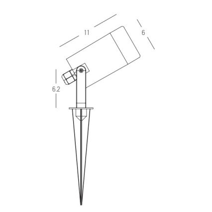 Zambelis E312 - Āra lampa 1xGU10/7W/230V IP54