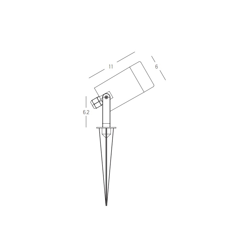 Zambelis E312 - Āra lampa 1xGU10/7W/230V IP54