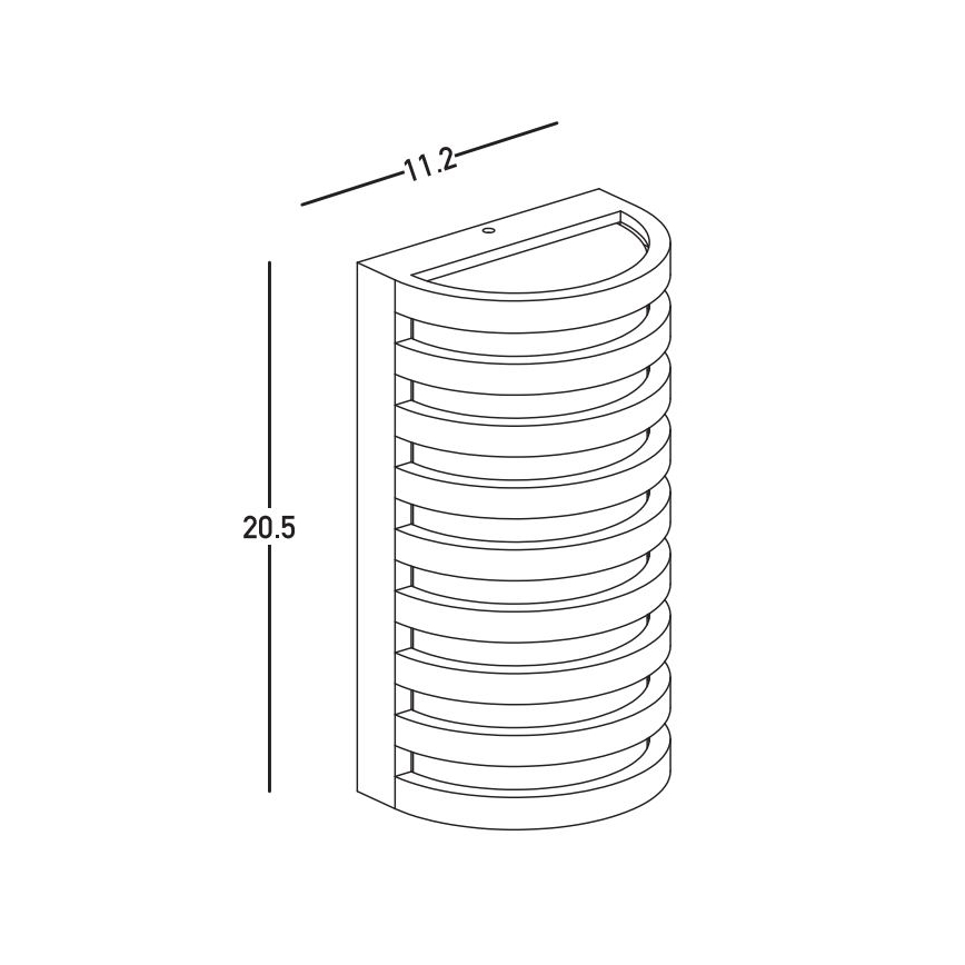 Zambelis E341 - LED Āra sienas lampa LED/10W/230V 3000K IP65 brūna