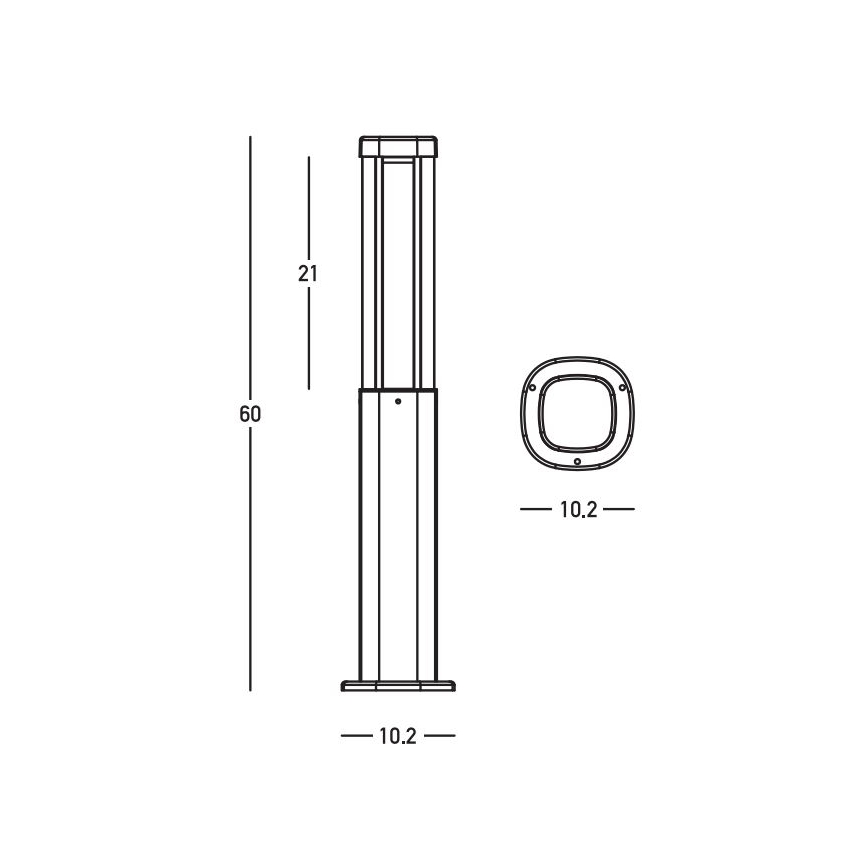 Zambelis E355 - LED Āra lampa LED/7W/230V 3000K IP54 antracīta