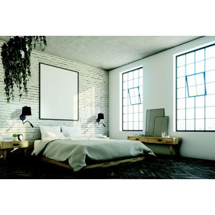 Zambelis H57 - LED Pielāgojama lampa LED/3W + 1xE27/40W/230V melna