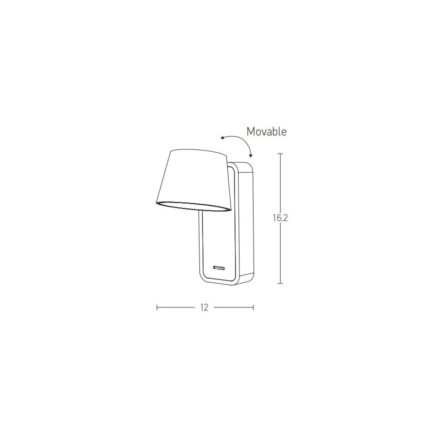 Zambelis H61 - LED Sienas lampa LED/7W/230V brūna