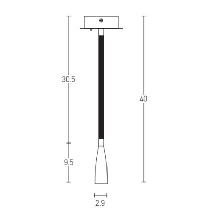 Zambelis H63 - LED Pielāgojama lampiņa LED/3W/230V misiņš