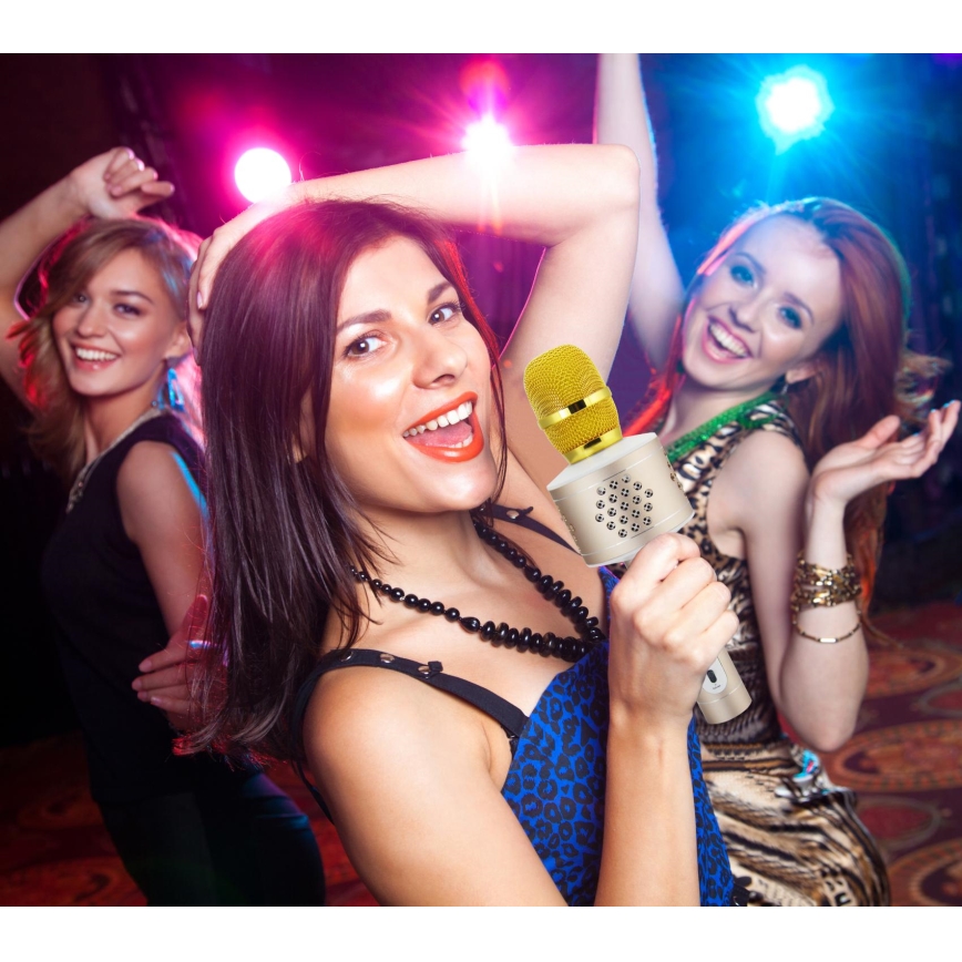 Zelta karaoke mikrofons 6W/5V 1500 mAh Bluetooth