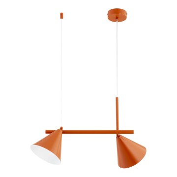 ZELTA pakaramā lampa ar kabeli 2xE27/15W/230V oranžā