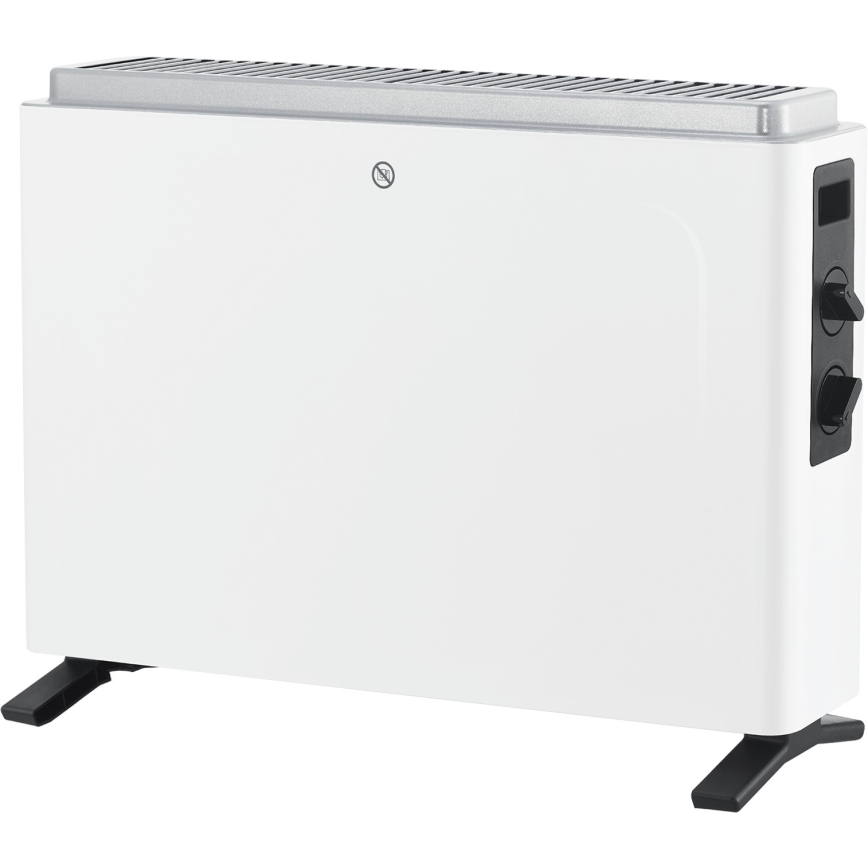 ZEVENTI - Elektriskais tiešsildītājs/konvektors 800/1200/2000W/230V balts