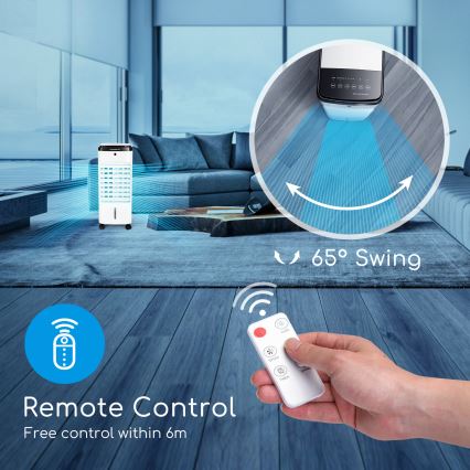 ZEVENTI - Gaisa dzesētājs ARCTIC 60W/230V melns/balts