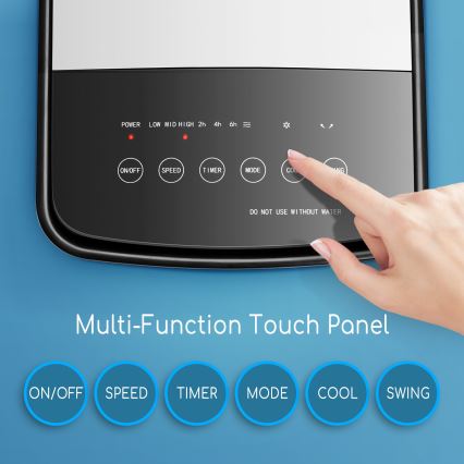 ZEVENTI - Gaisa dzesētājs ARCTIC 60W/230V melns/balts