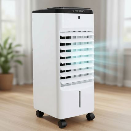 ZEVENTI - ARCTIC gaisa dzesētājs 60W/230V melns/balts + tālvadības pults