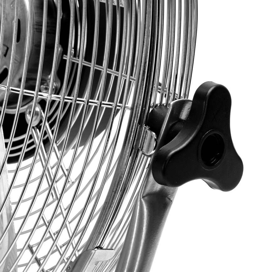 ZEVENTI - Grīdas ventilators FLOW 60W/230V 44,5 cm spīdīgs hroms